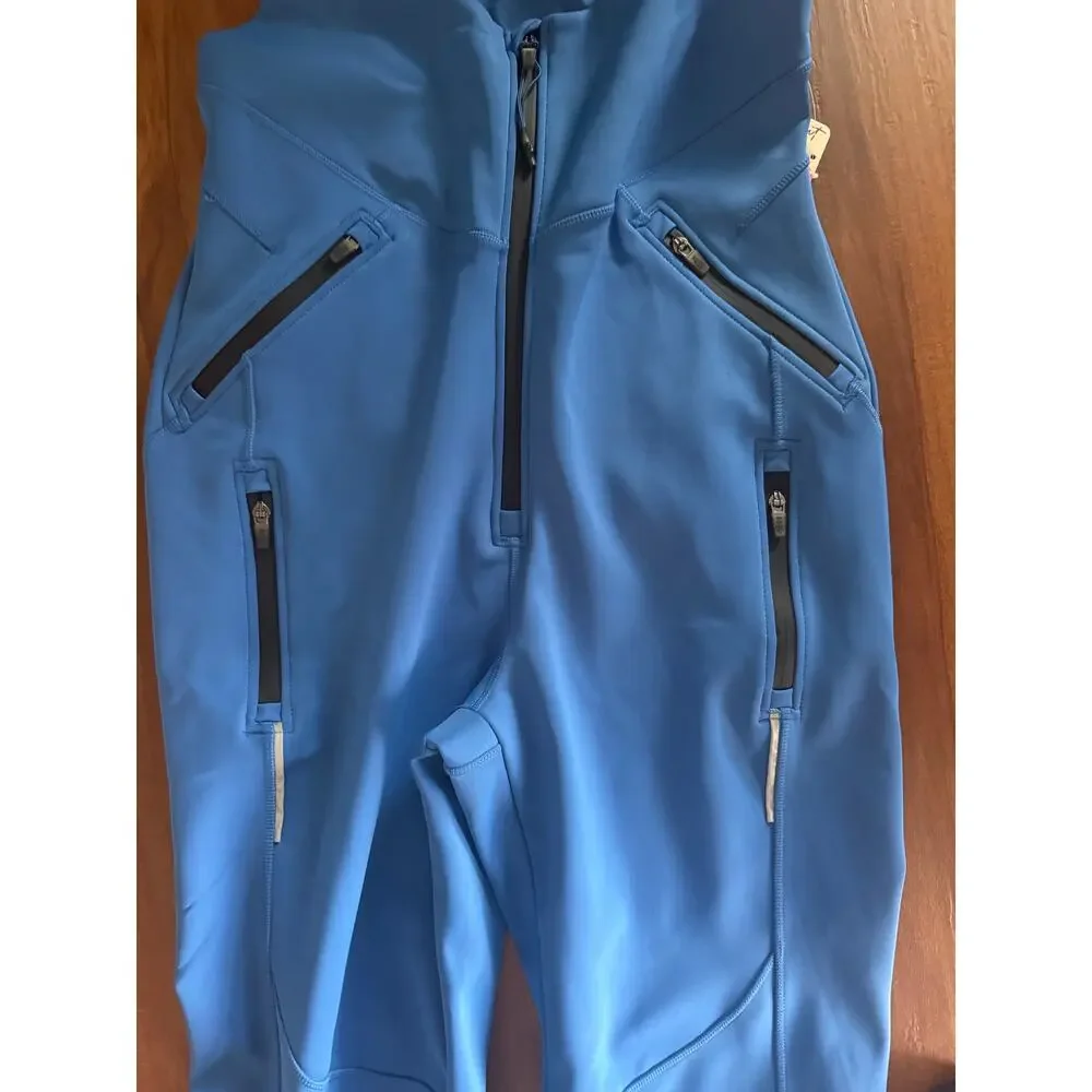 NWT Fp Movement Powder Vixen Softshell Bib Light Cobalt Sz XL Skiing Waterproof - Picture 7 of 12